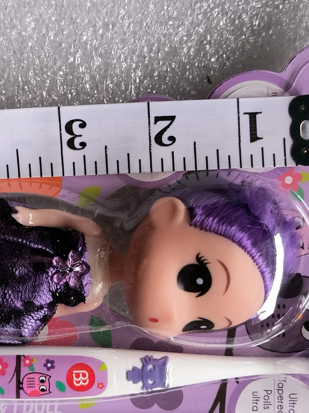 Kids Toothbrush & Doll - Purple